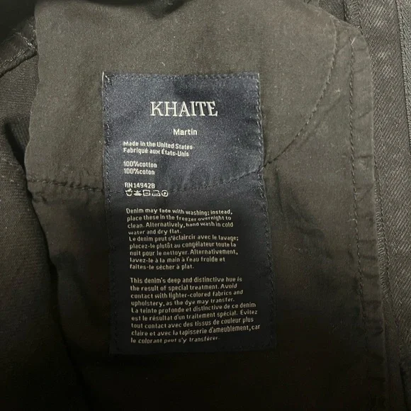 KHAITE Black Boyfriend Jeans - Picture 7 of 7